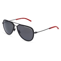 Porsche Design 8691 Herren-Sonnenbrille Vollrand Pilot Metall-Gestell, Schwarz