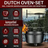 Gusskönig Dutch Oven 7 l mit Füßen