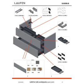 Laufen Lani 5-tlg. Weiß matt