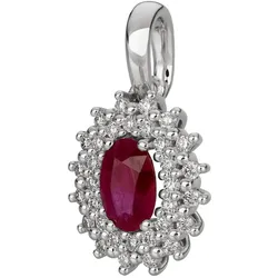Orolino Anhänger 585/- Gold Rubin rot 0,16ct. Charms & Kettenanhänger   Damen 