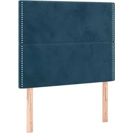 vidaXL Boxspringbett 100 x 200 cm Dunkelblau