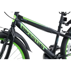 Bikestar Urban Jungle 24" schwarz/grün Handbremsen