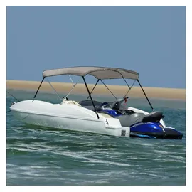 vidaXL Sonnenschutz 3-Bow Bimini-Top 184 x 170 x 133 cm Grau