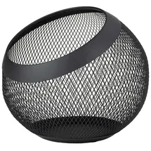 JUSTINUS Obstkorb LIFESTYLE, Ø 23 cm) - schwarz matt - Edelstahl