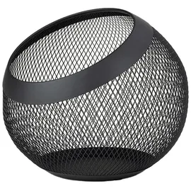 JUSTINUS Obstkorb LIFESTYLE, Ø 23 cm) - schwarz matt - Edelstahl