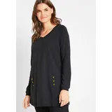 bonprix Longshirt Schwarz L