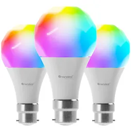 Nanoleaf Smart A19 Bulb 800Lm 9W B22 warmweiß 3 St.