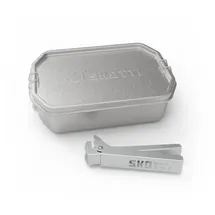 Skotti Edelstahlbox 1 l Silber/Weiß
