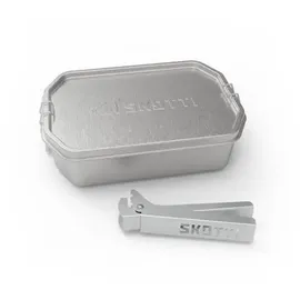 Skotti Edelstahlbox 1 l Silber/Weiß