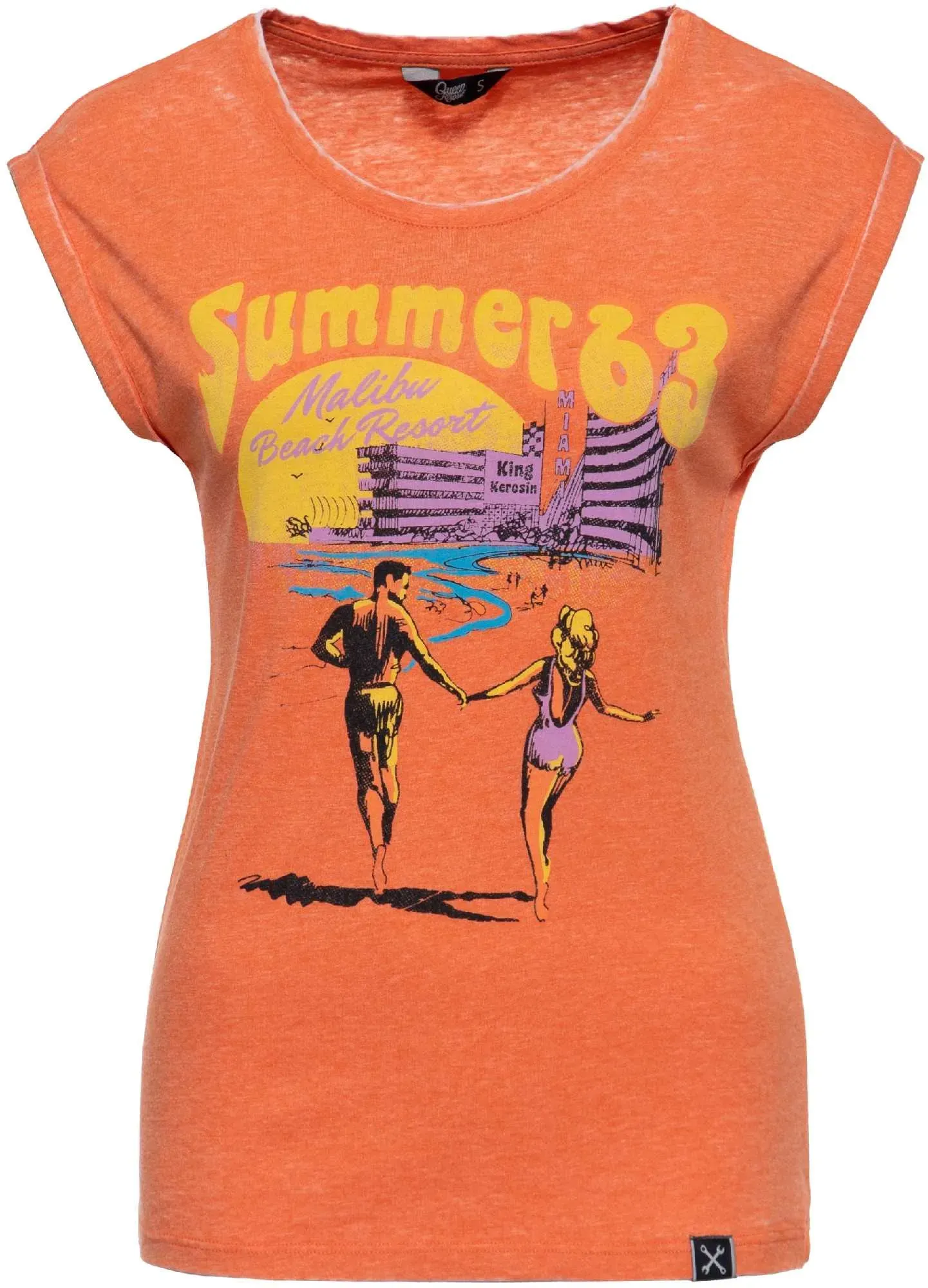 Queen Kerosin Summer 63 Damen T-Shirt, Größe M