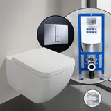 Villeroy & Boch Collaro Komplett-SET Wand-WC mit neeos Vorwandelement,, 4626HSRW+16791CR#SET,