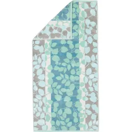 CAWÖ Noblesse Harmony Floral Handtuch 50 x 100 cm jade