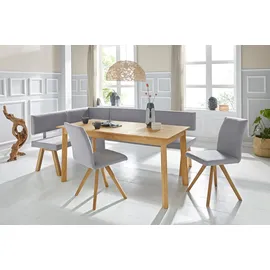 Home Affaire Rio 170 x 89 x 140 cm Struktur fein langer Schenkel rechts eiche geölt/grau