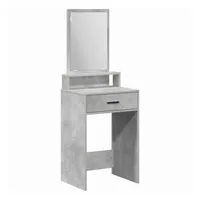 VidaXL Schminktisch mit Schubladen Betongrau 50x41x140 cm
