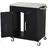 Homcom Küchenwagen - 86Lx50Wx86.5Hcm - Schwarz