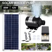 Lablanc - Bürstenlose Solar-Wasserpumpe, 800 l/h, 50 w, besonders leise, Dekoration für Gartenbrunnen
