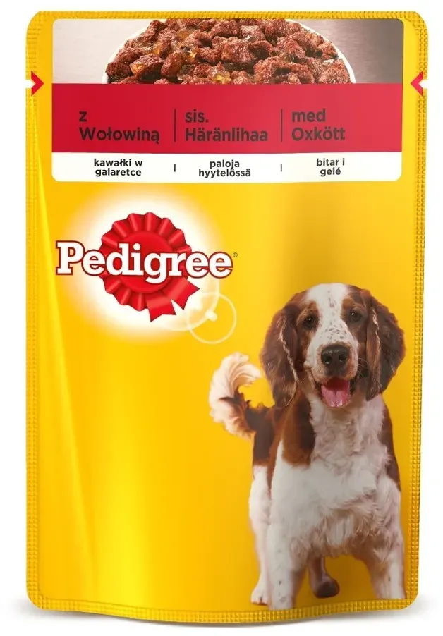 PEDIGREE Adult Geleestücke mit Rindfleisch und Leber 100g