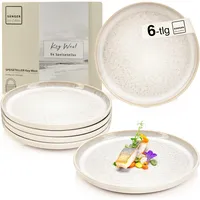 sänger Speiseteller Key West 6er Set Creme
