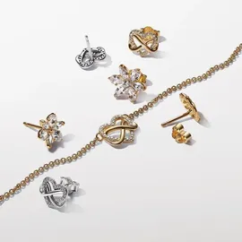 Pandora Ohrstecker Unendlichkeits-Herz gold 262667C01