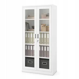 Jan Nowak C012 Aktenschrank 185 x 90 x 40 cm weiß