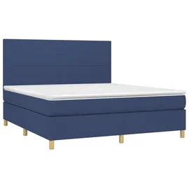 vidaXL Boxspringbett 180 x 200 cm Blau
