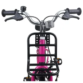 vidaXL Kinderfahrrad 18 Zoll rosa/schwarz