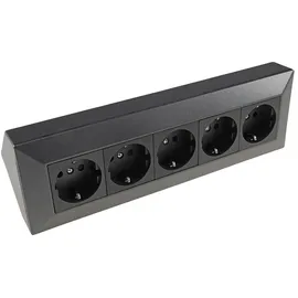 ChiliTec Steckdosenblock Anthrazit