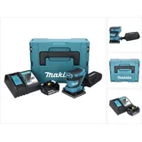 Makita DBO 480 RM1J Akku Schwingschleifer 18 V 112 x 102 mm + 1x Akku 4,0 Ah + Ladegerät + Makpac