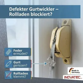 Inovatec Rollladen Aufschraubwickler Mini 5 m Gurtband Aufputz