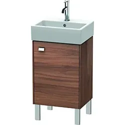 Duravit Brioso Waschtischunterbau BR4430R1079 434x339mm, Nussbaum Natur/Chrom, Tür rechts