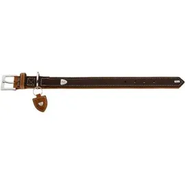 Hunter Tara Hundehalsband Cognac/Dunkelbraun 55