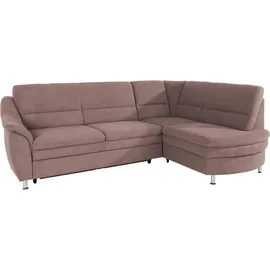 Home Affaire "Cardoso L-Form", braun (cappuccino), B:250cm H:90cm T:175cm, Struktur imprägniert (100% Polyester);Luxus-Microfaser ALTARA NUBUCK (100% Polyester);Struktur (52% Polyester, 35% Polyacryl, 13% Baumwolle);Luxus-Microfaser weich (90% Polyester,