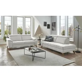 meinSofa Recamiére Chloris ¦ grau ¦ Maße (cm): B: 221 H: 107 T: 102.0
