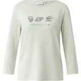 Comma, Jersey-T-Shirt blau 32
