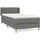 vidaXL Boxspringbett 100 x 200 cm Dunkelgrau