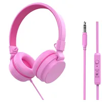 YOYOTUNE Kinder-Kopfhörer, On-Ear-Kopfhörer für Kinder mit Mikrofon, 85/94 dB Lautstärkeregler, Kopfhörer für Mädchen, Jungen, Kinder, 3,5 mm Kabel, faltbarer Kopfhörer für Lernen und Unterhaltung