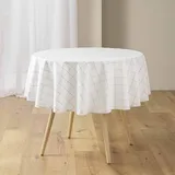 Douceur d'Intérieur, Runde Tischdecke (Ø 180 cm) Axel, Baumwolle & Polyester gewebt