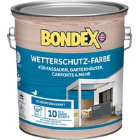 Bondex Wetterschutz Farbe Anthrazit 7,5 L für 68 m2 | Holzfarbe mit extremer Deckkraft | Hervorragende Witterungsbeständigkeit | seidenglänzend | Wetterschutzfarbe mit bis zu 10 Jahren Wetterschutz