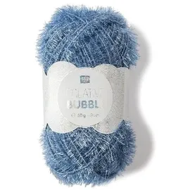 Rico Design Häkelgarn Creative Bubble Blau 90 m