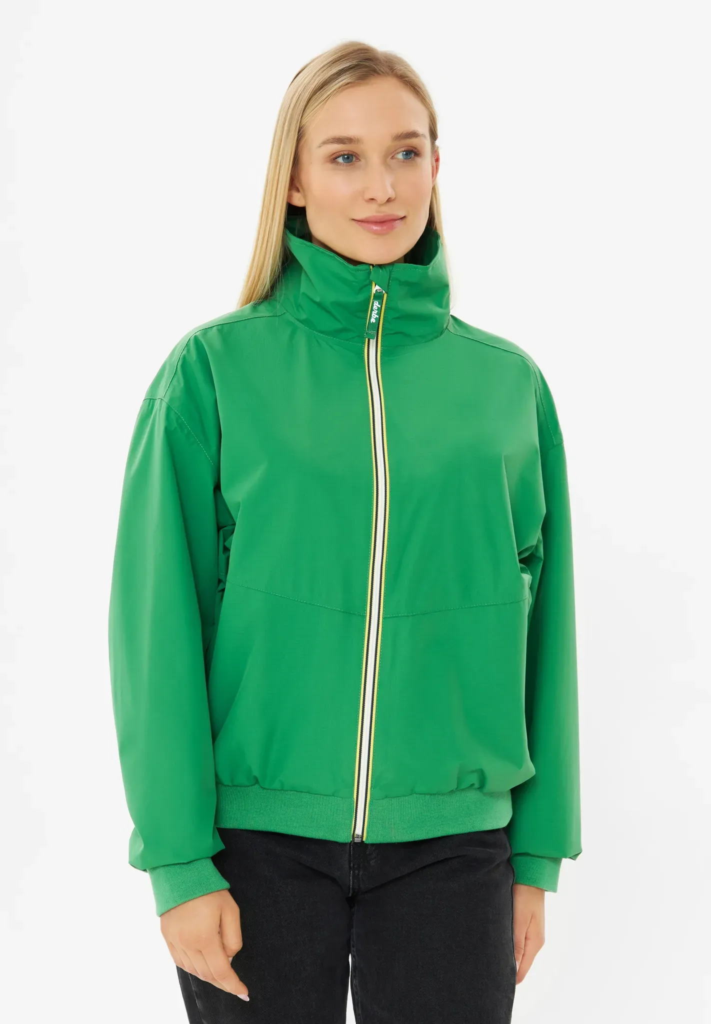 Regen- und Matschjacke DERBE "Ripby" Gr. 44, grün (amagreen) Damen Jacken Übergangsjacken