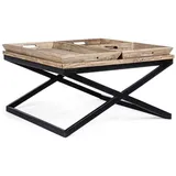 BIZZOTTO Tray Couchtisch Mit Tablett 90x90 Cm