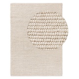 benuta NATURALS Wollteppich Beads Cream 80x150 cm - Naturfaserteppich aus Wolle,