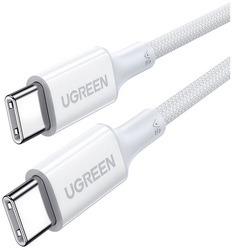 UGREEN Ladekabel / Datenkabel USB-C / USB-C PD-Kabel 100 W 0,5 m – weiß Smartphone-Kabel
