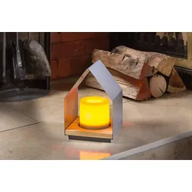 technik@all Batterie Dekoleuchten Haus LENI 2er Set mit Timer oder Dauerlicht