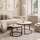 lookway Couchtisch Soleil Schwarz Holzwerkstoff 70 x 48 x 70 cm