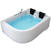 Home Deluxe Blue Ocean XL Whirlpoolbadewanne 120 x 180 cm links