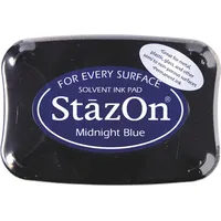Tsukineko StazOn Farbe Tinte Pad Farbe: Midnight Blau