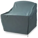 Lumaland Abdeckung für gestapelte Patio Stühle 85 x 65 x 80 cm Grün/Grau