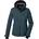 Damen Gr 44 blau Oberstoff 100 Polyester Futter 100 Polyester Wattierung 100 Polyester recycelt Jacken Wasserdichte Damenjacke mit abnehmbarer Kapuze und Schneefang