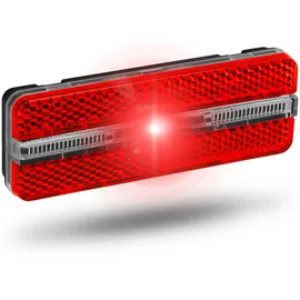 Büchel LED-Rücklicht Sunset STRIP m. Standlicht Gepäckträgerbefestigung rot